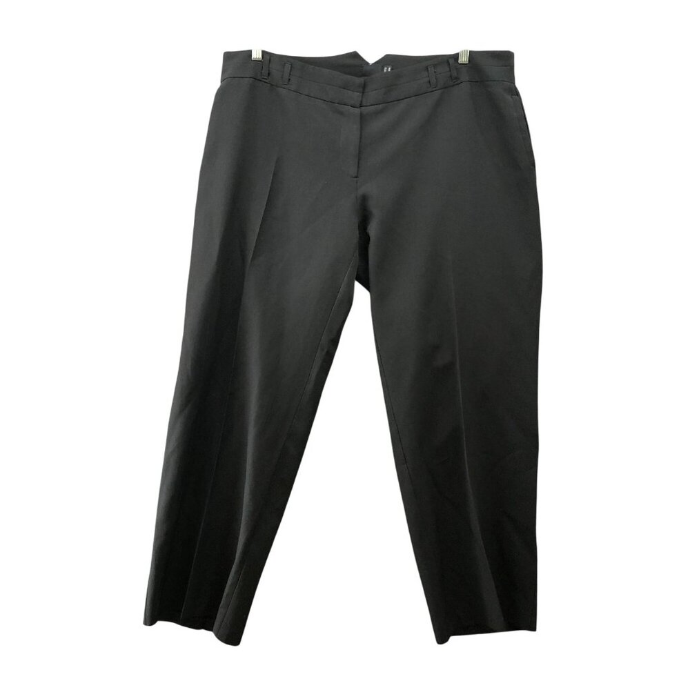 ASOS‎ Curve Tapered Dress Pants Womens 18 Black Ankle 11'' Rise